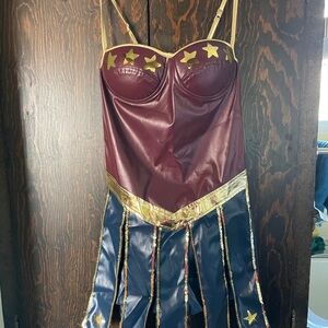 Wonder Woman Movie Halloween Show Jumpsuit Costume Size S (Used)
